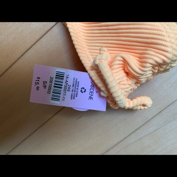 💕Ardene high waisted ruched side orange bottoms💕 - Picture 2 of 2